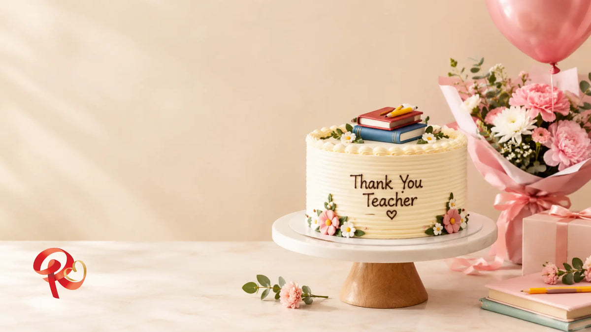 teachers day cake at Red Ribbon Cakes