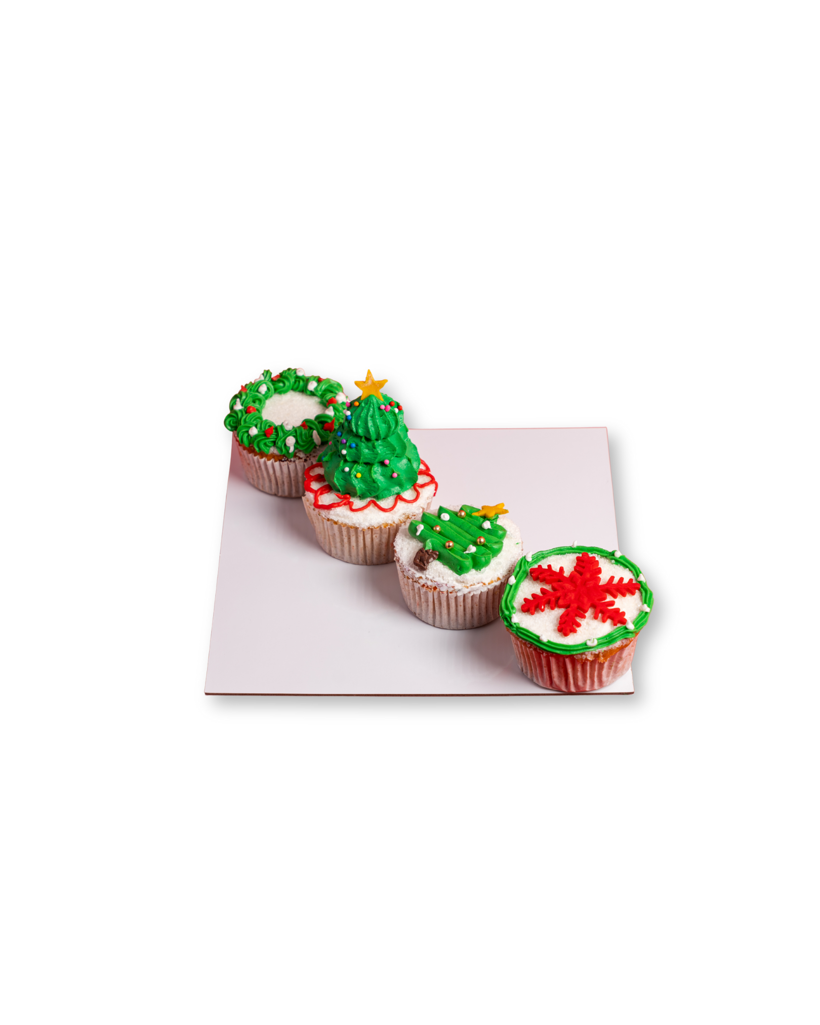 Christmas Cupcakes  (4 pcs)