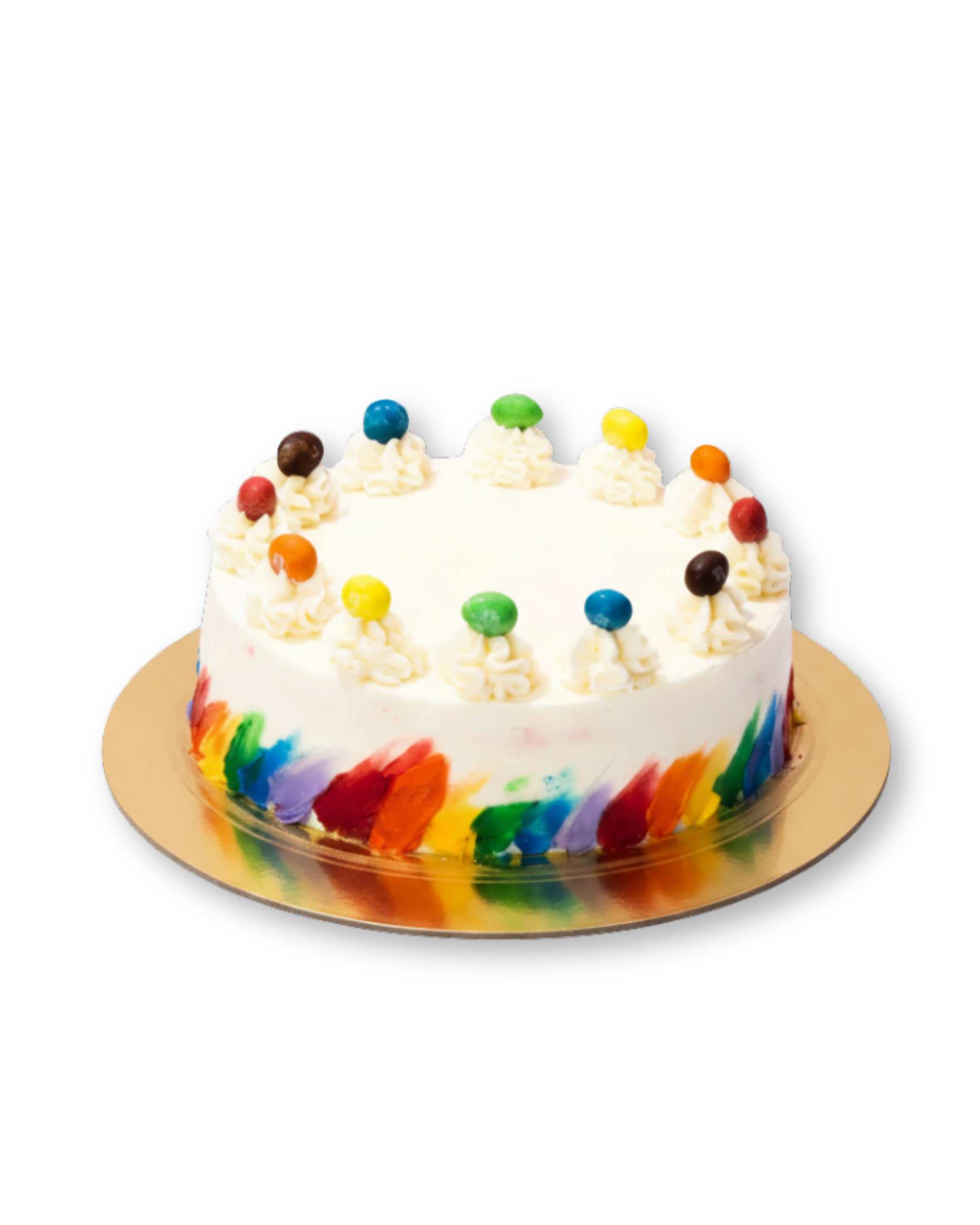 M&M Rainbow Cake
