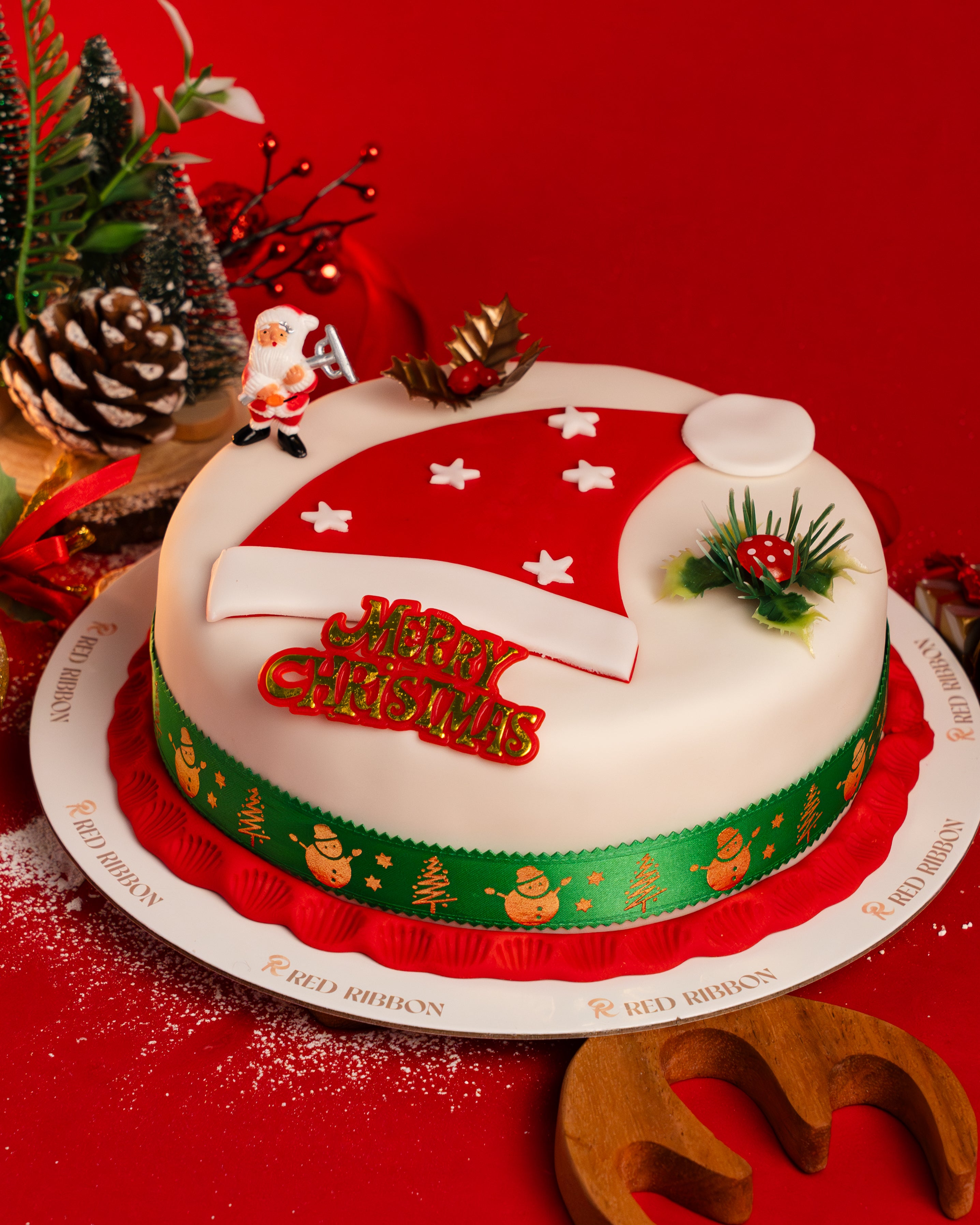 Christmas Santa Hat Cake