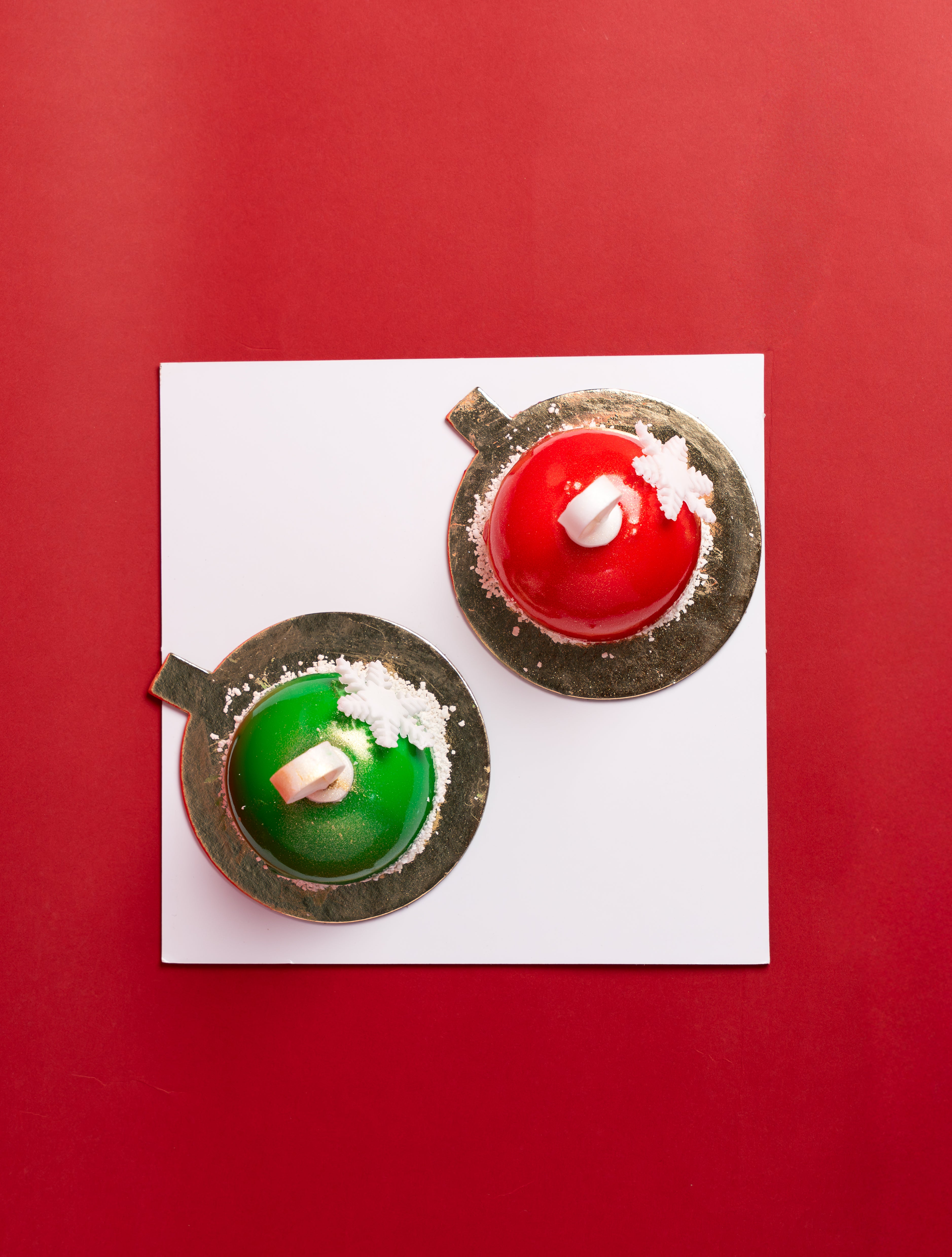 Christmas Pettit gateaux (2 pcs)