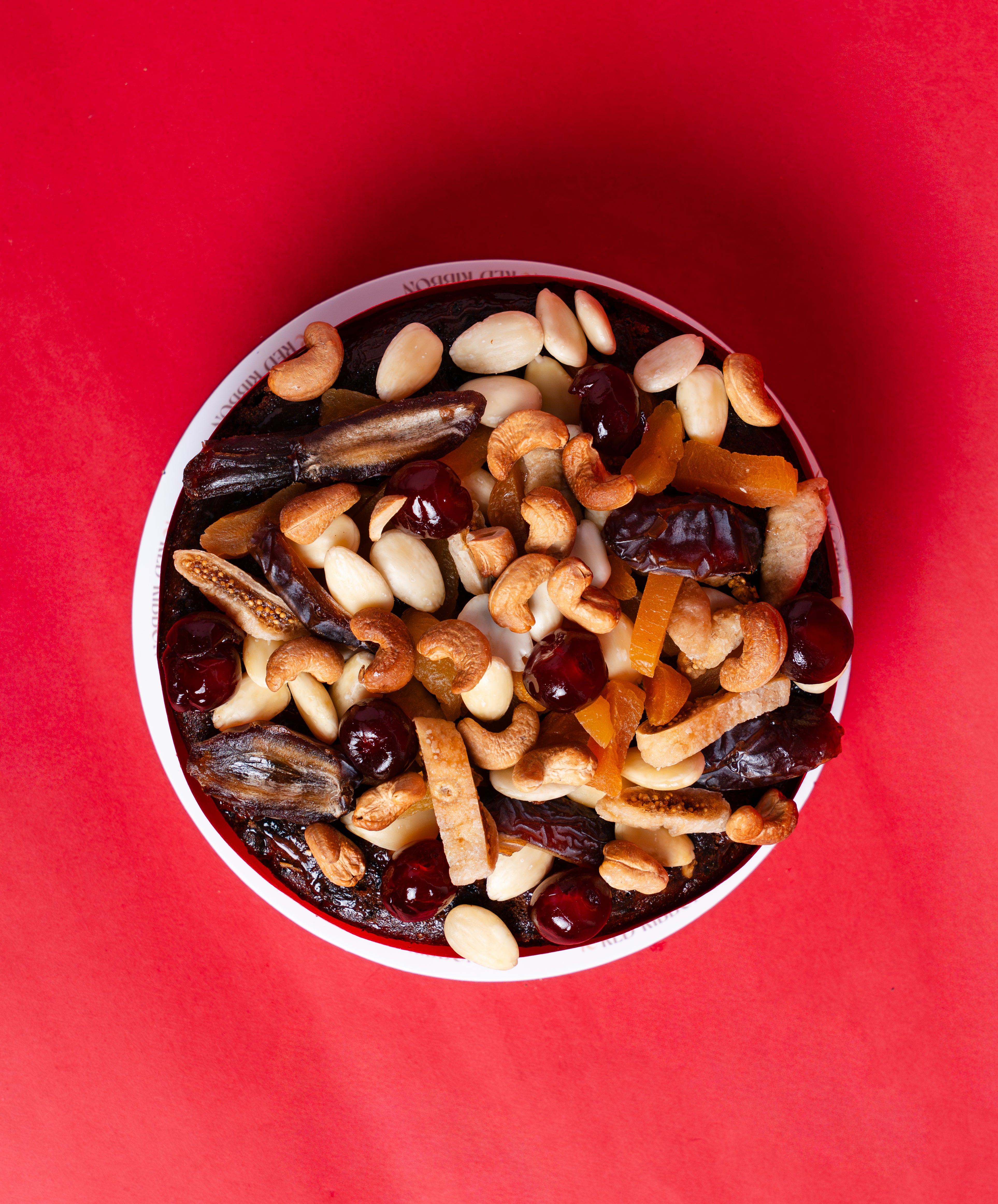 Christmas Mixed Nuts Plum Cake – Round