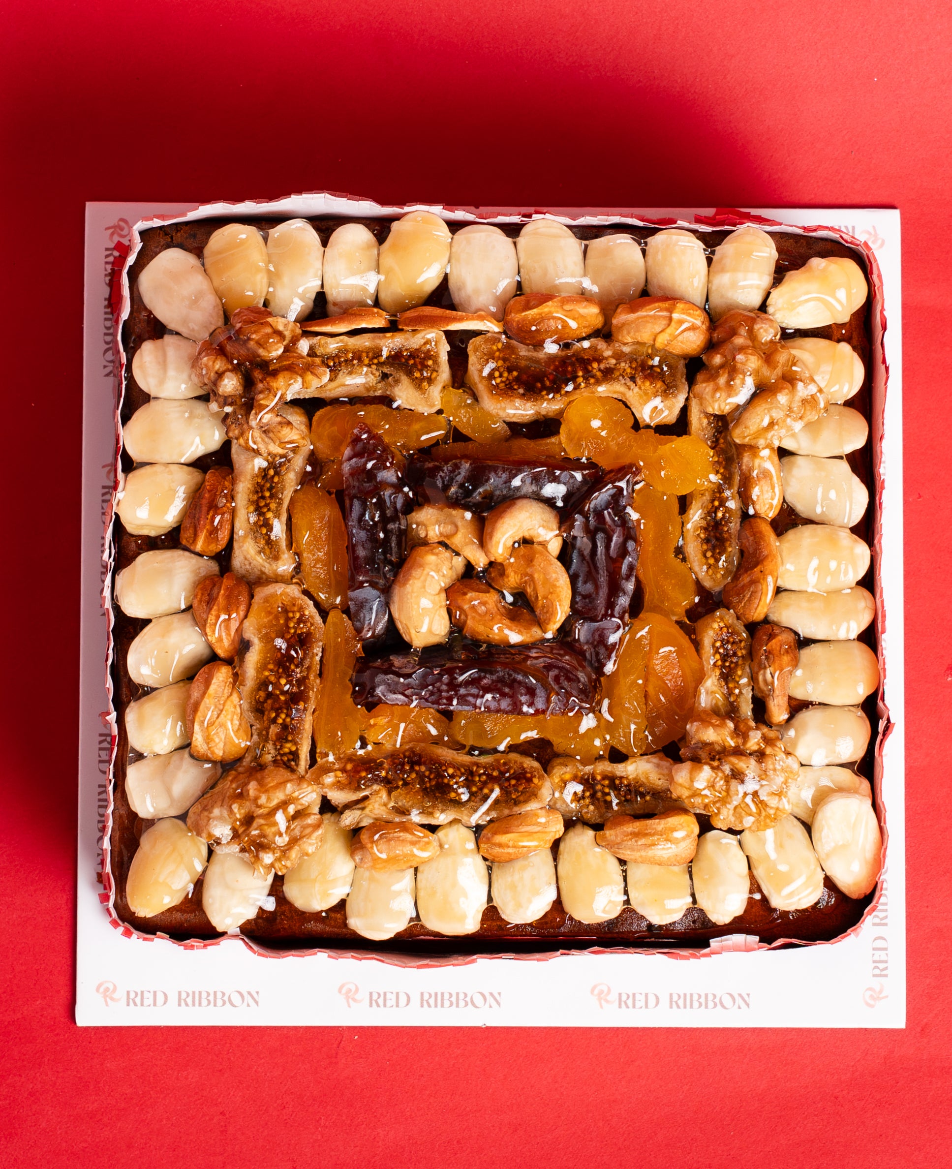 Christmas Mixed Nuts Plum Cake (Square Shape)
