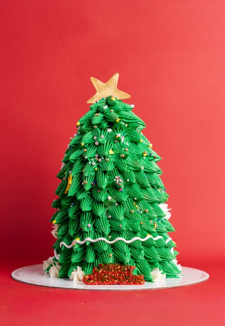 Christmas Tree Theme Cake