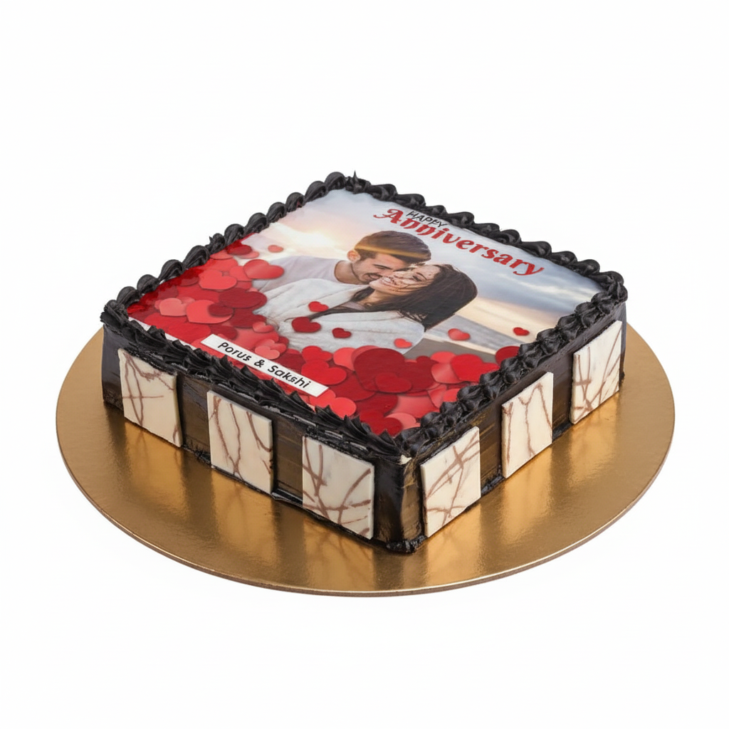 Anniversary Photo Cake