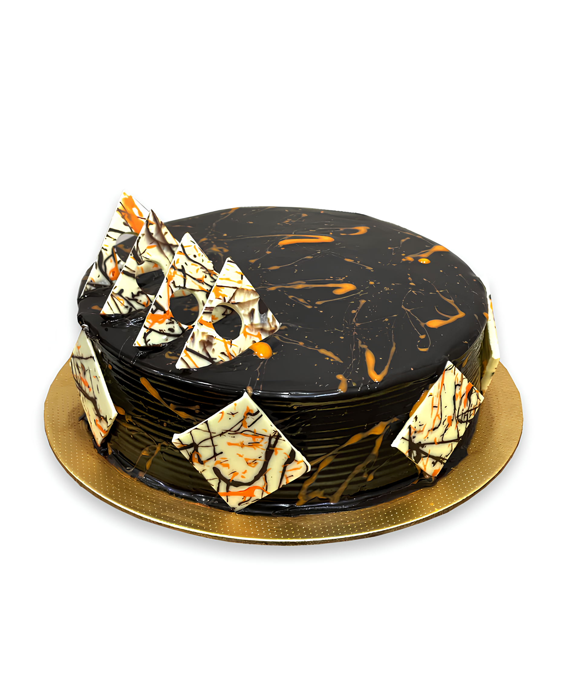 Choco Caramel Cake with caramel swirl and chocolate layers by Red Ribbon Cakes Dubai