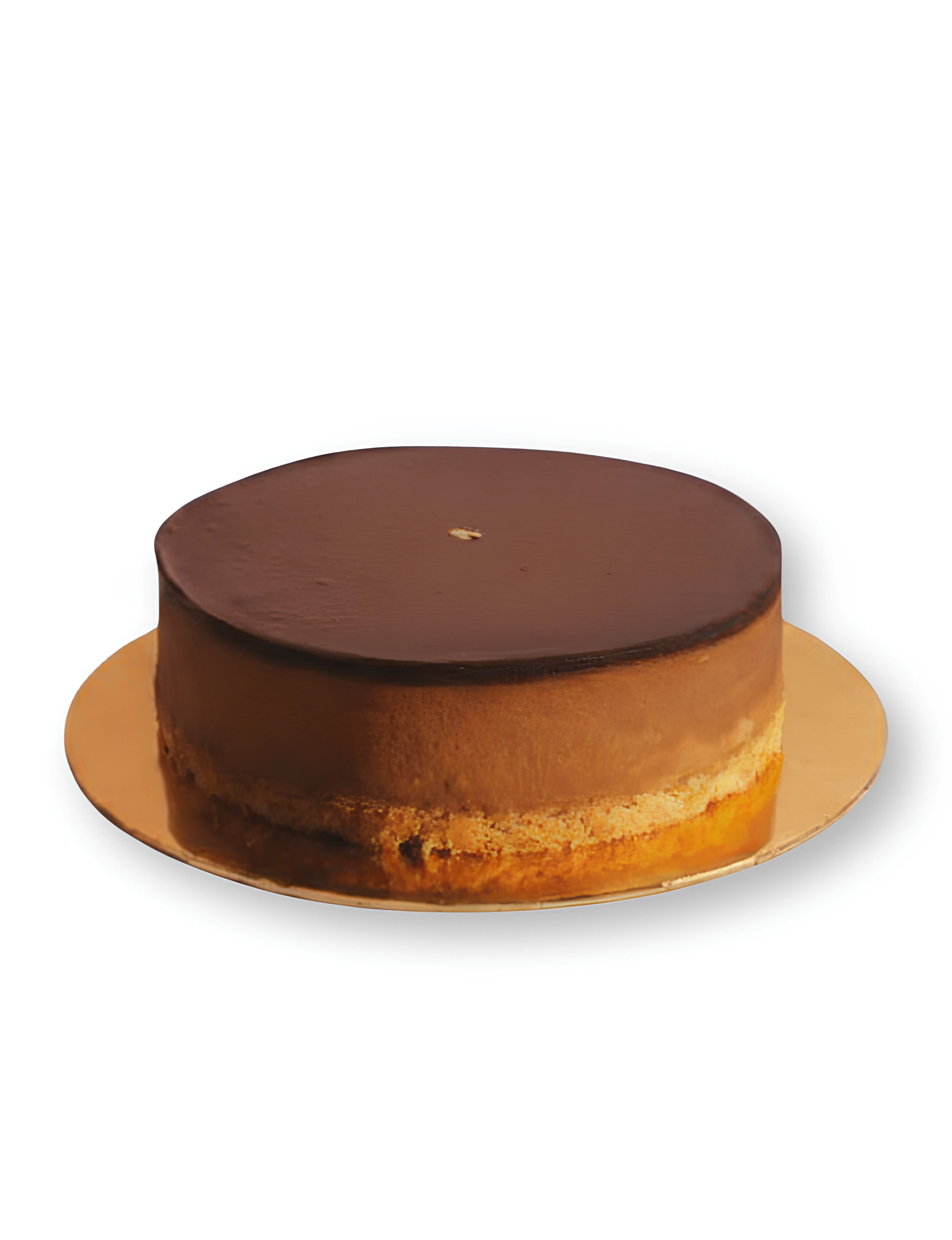 Chocolate Ganache Cheesecake layered with rich chocolate ganache and baked cheesecake base by Red Ribbon Cakes