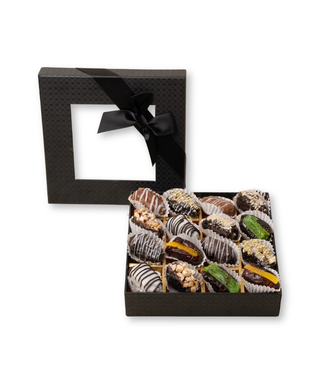 chocolate covered dates box dubai, luxury stuffed dates with nuts and pistachio, premium arabic sweets uae