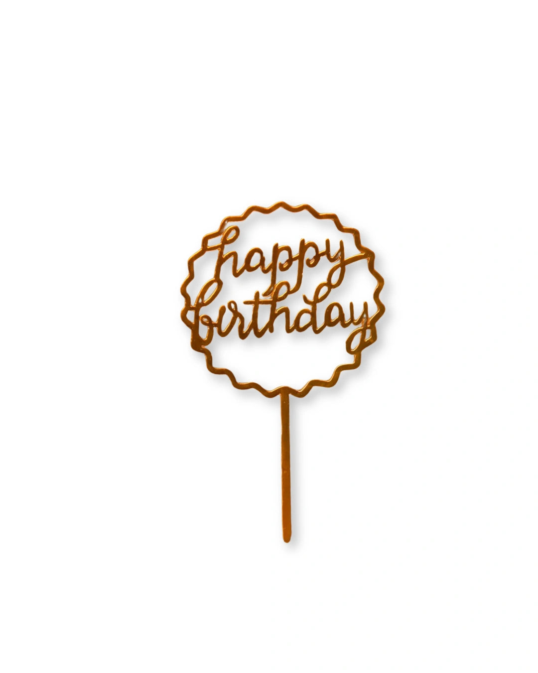 circle birthday cake topper in dubai