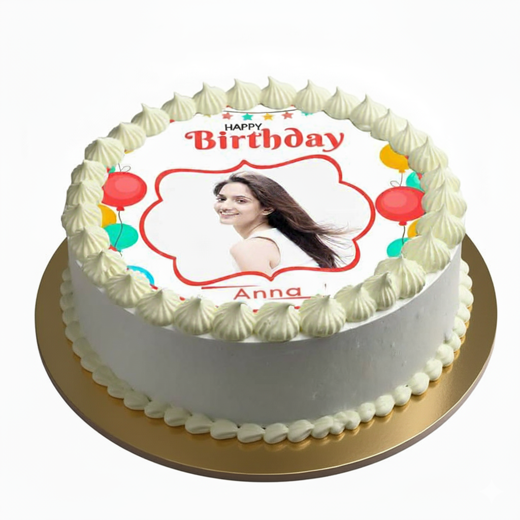 Birthday Photo Cake