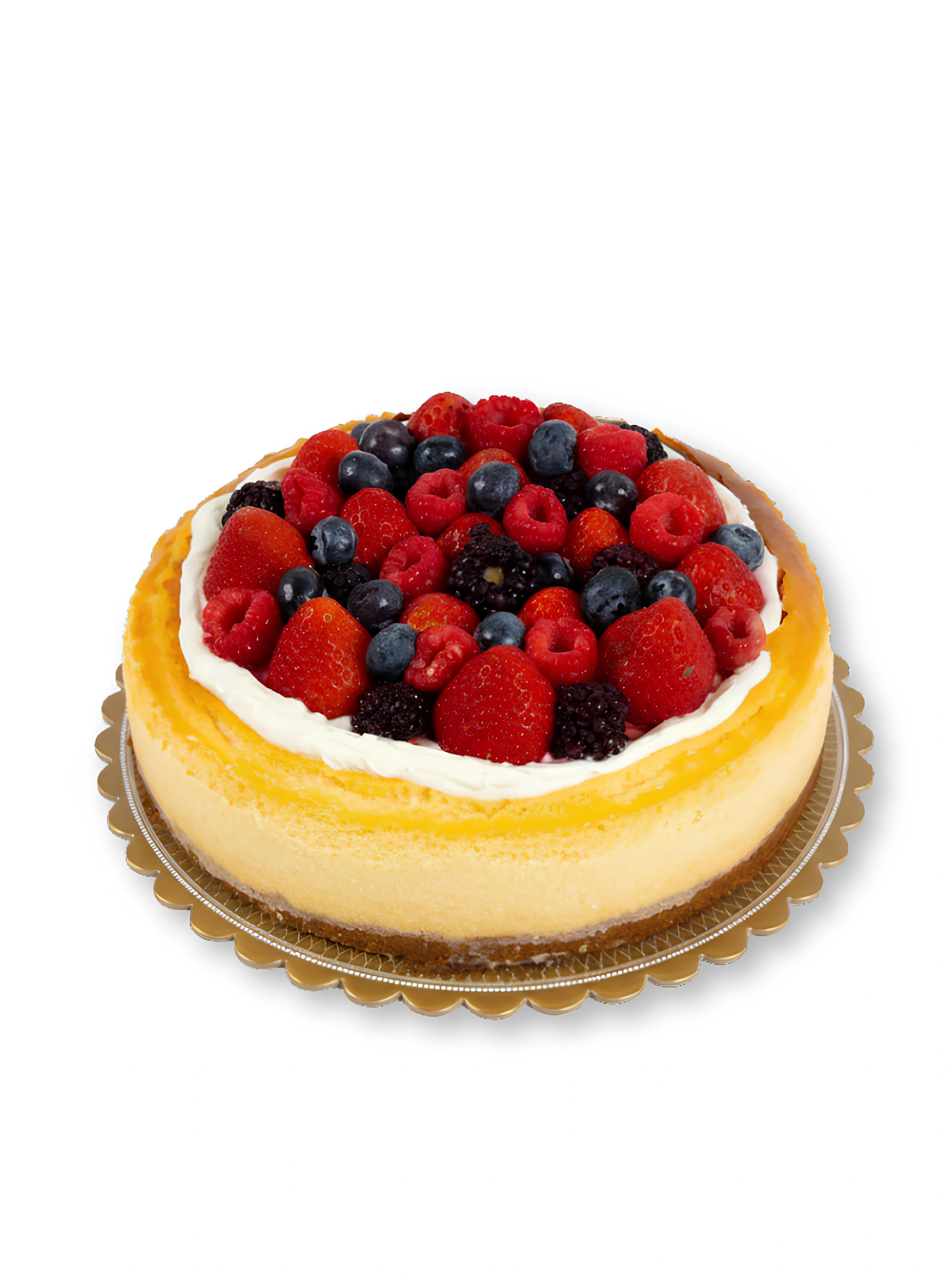 Mixed Berries Cheese Cake topped with strawberries, blueberries and raspberries by Red Ribbon Cakes