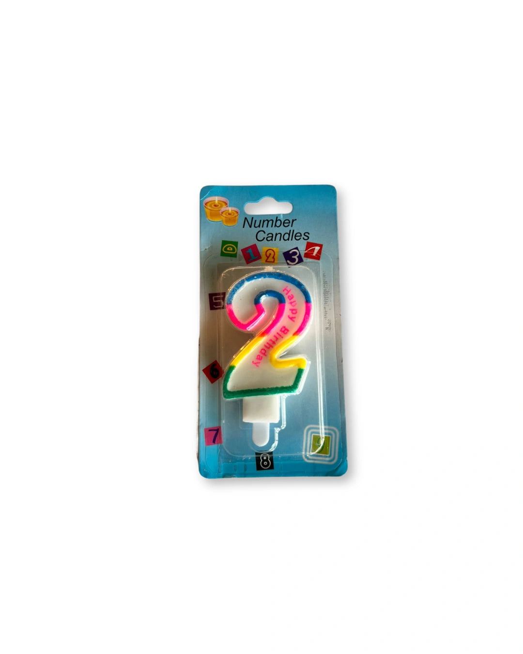 number 2 birthday candle from red ribbon cakes 