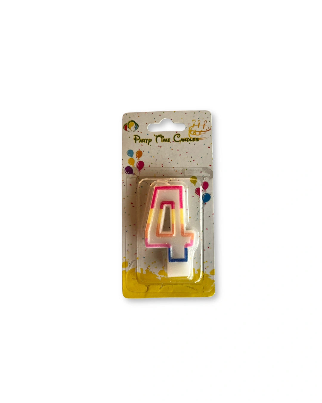 number 4 birthday candle from red ribbon cakes.
