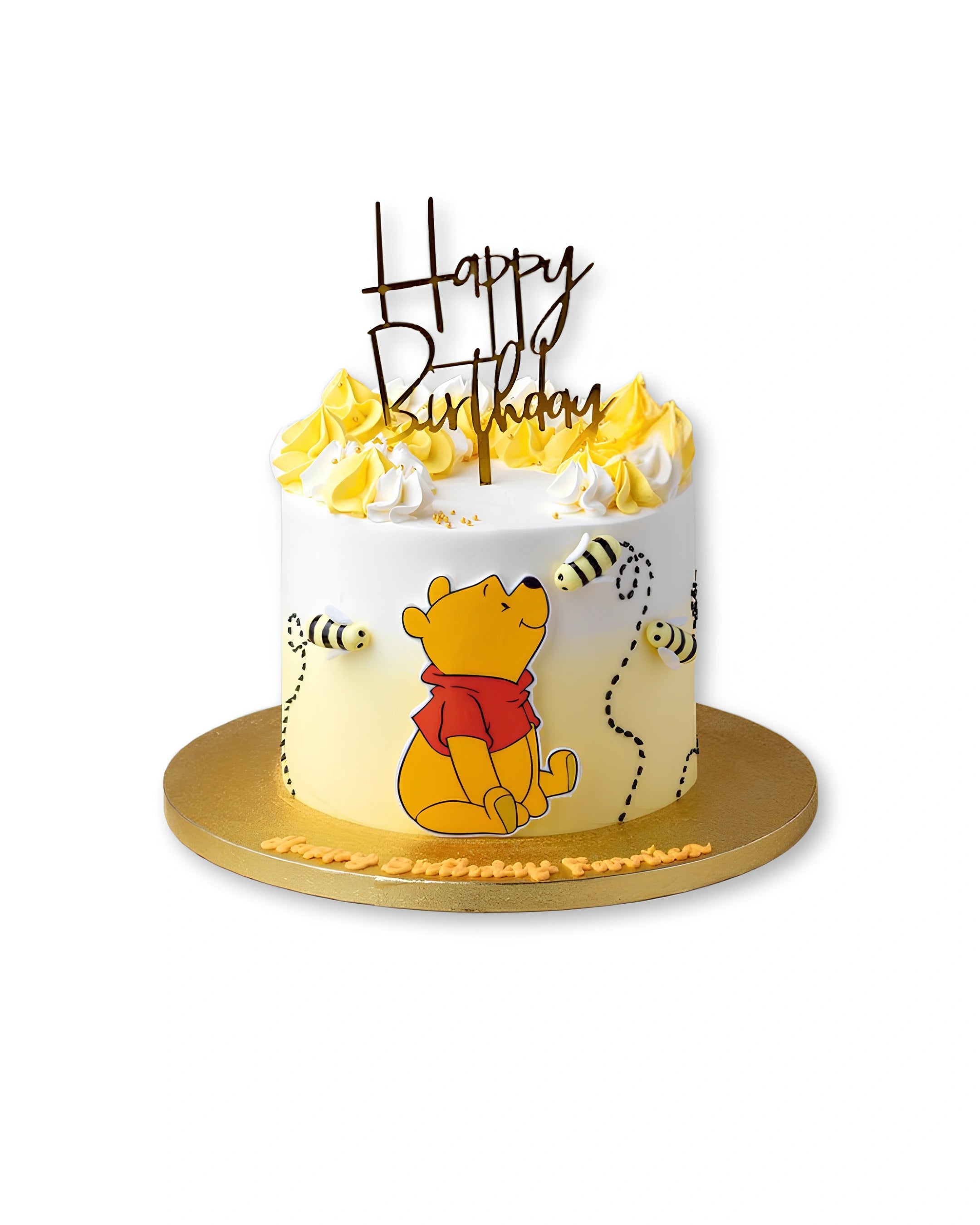 Pooh Bear Delight cake by Red Ribbon Cakes with honey and bear theme, adorable birthday cake for kids in Dubai