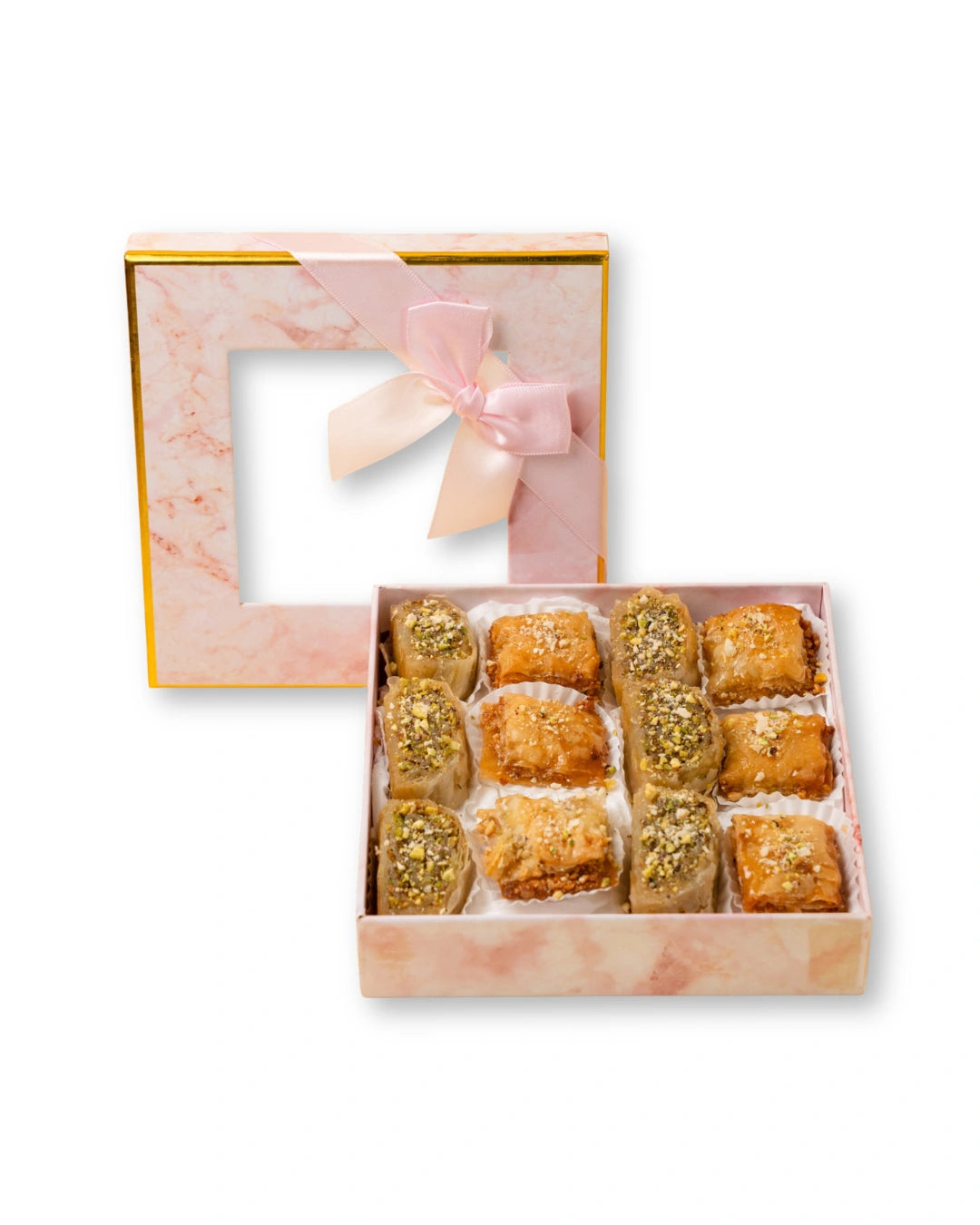 premium pistachio baklava box dubai, luxury middle eastern sweets, authentic baklava gift uae