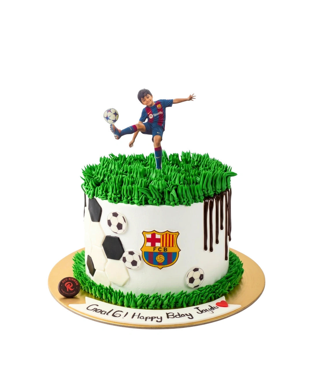 barcelona photo cake best football  theme cake for kids in dubai