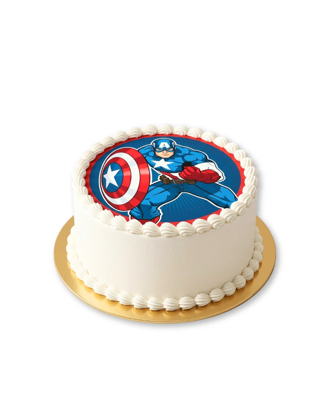 captain america print cake best cake fast delivery in dubai