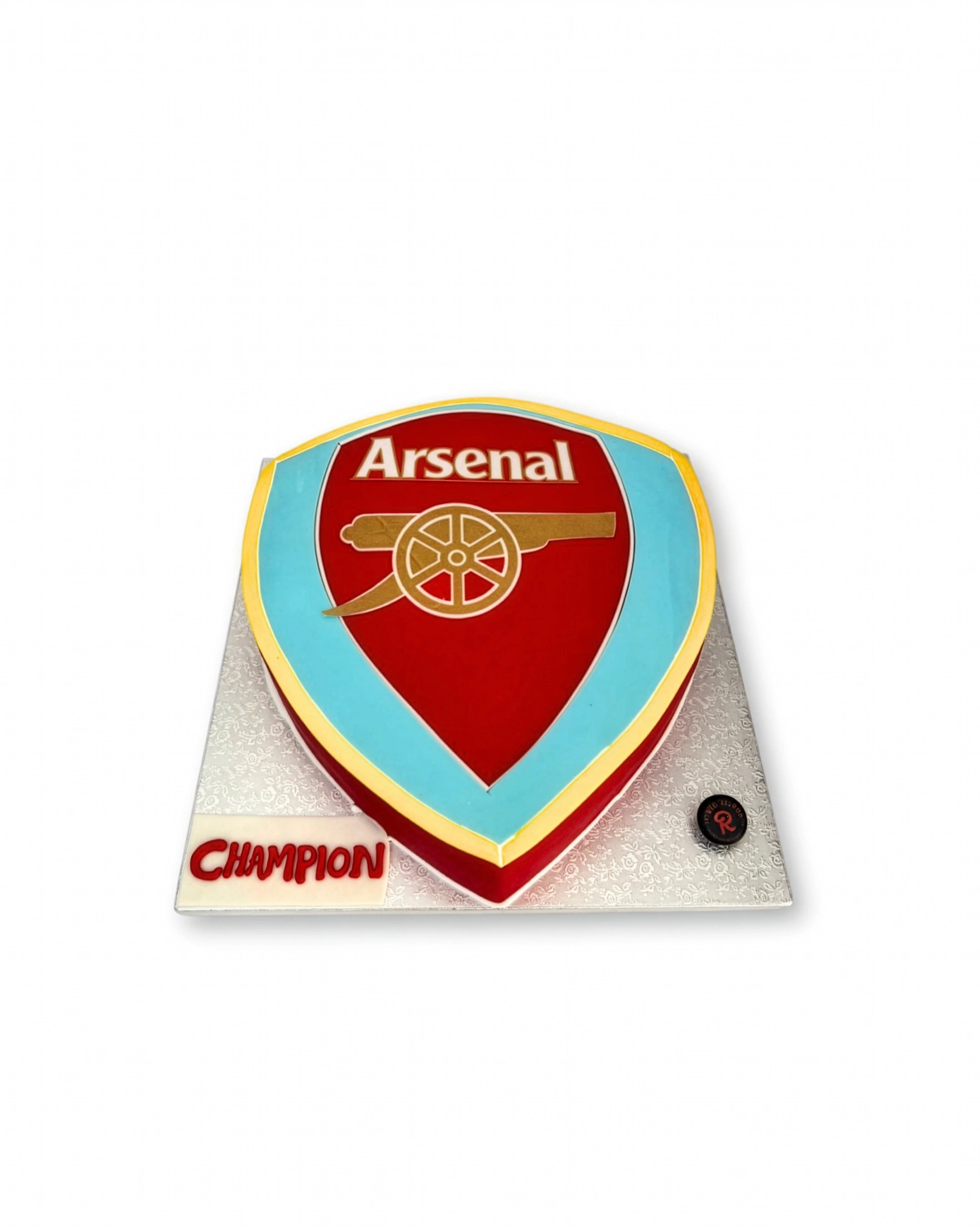 champion shield cake football theme cake in Dubai