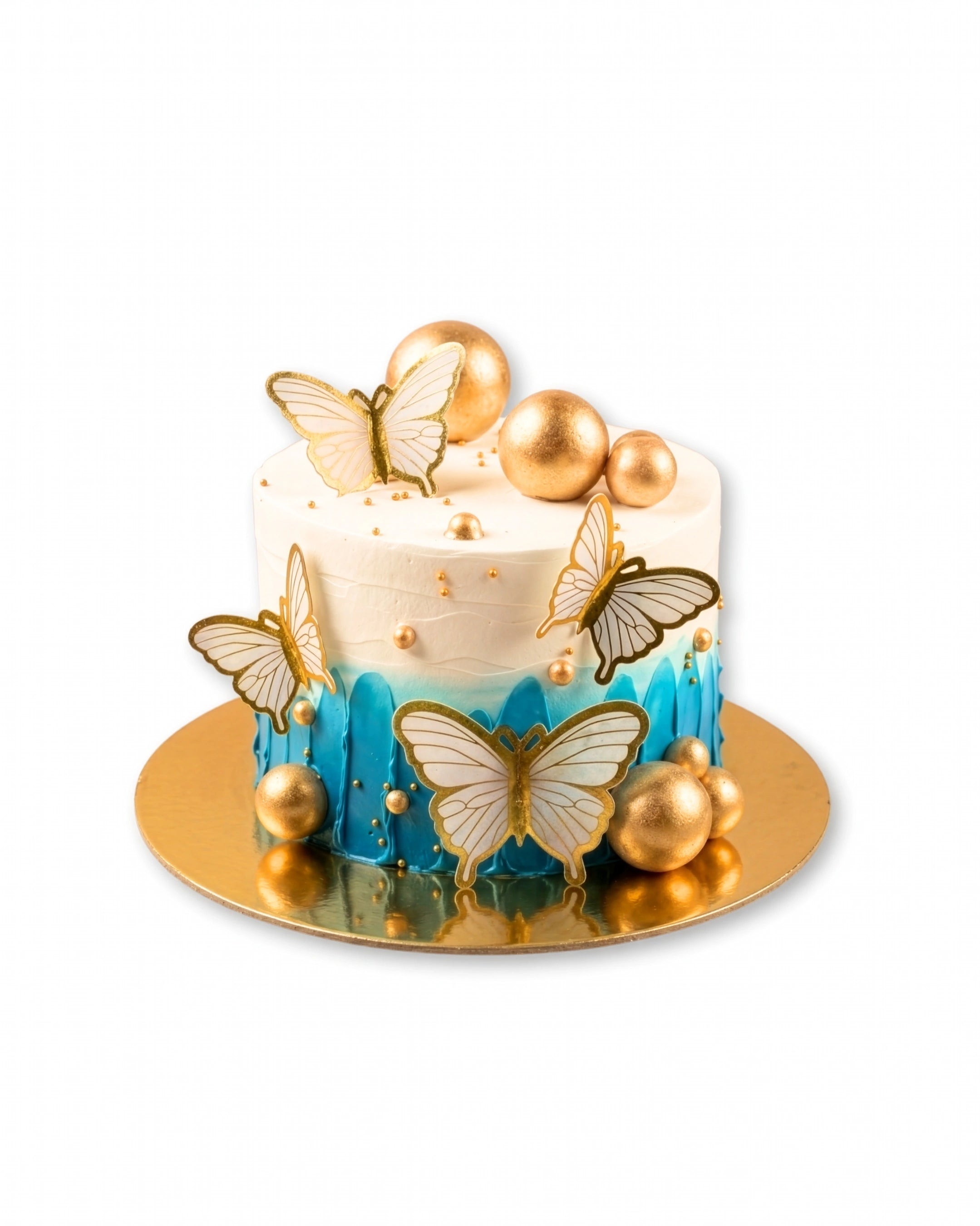 golden butterfly cake best in dubai