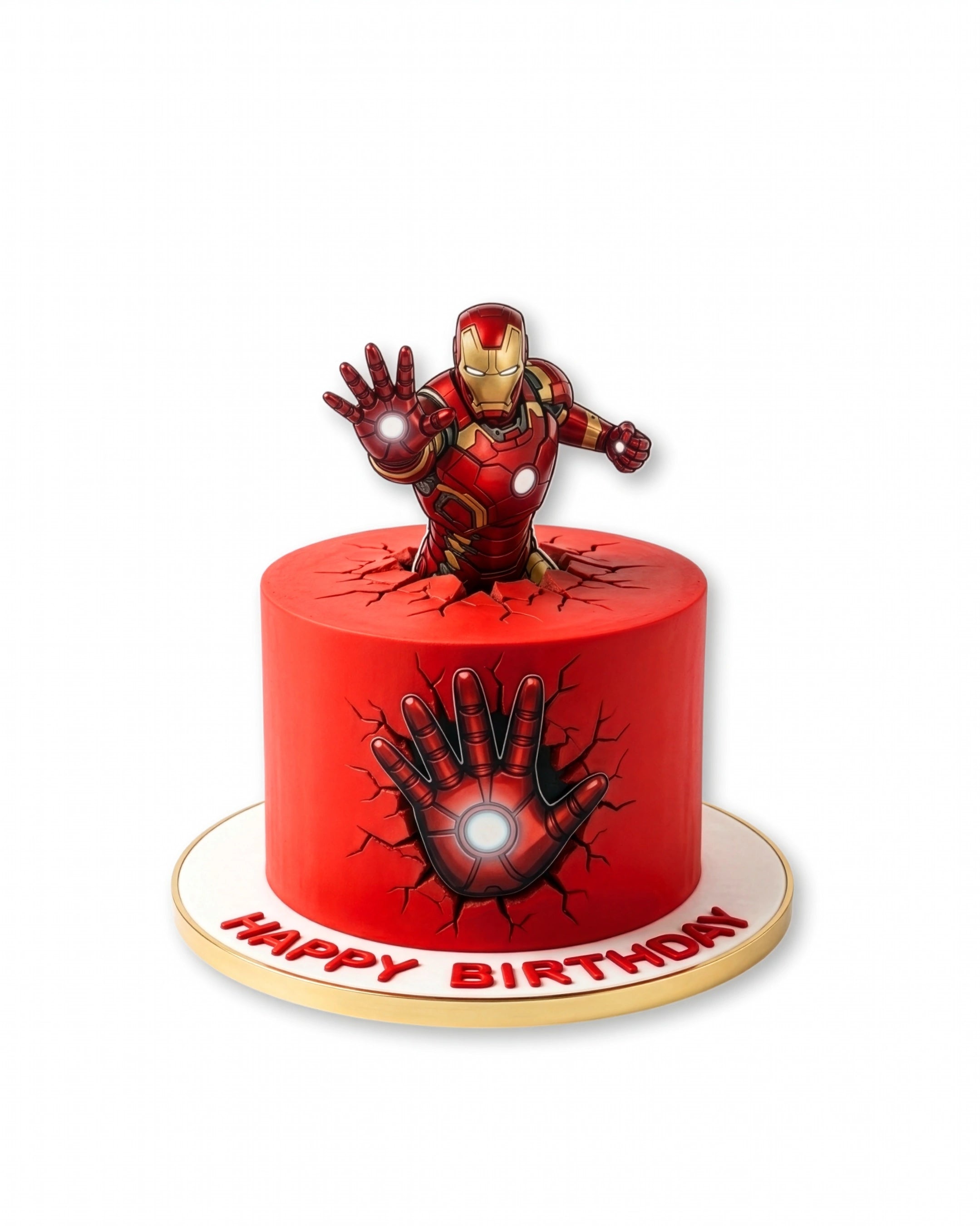 ironman crack cake best birthday theme cake in dubai fast delivery