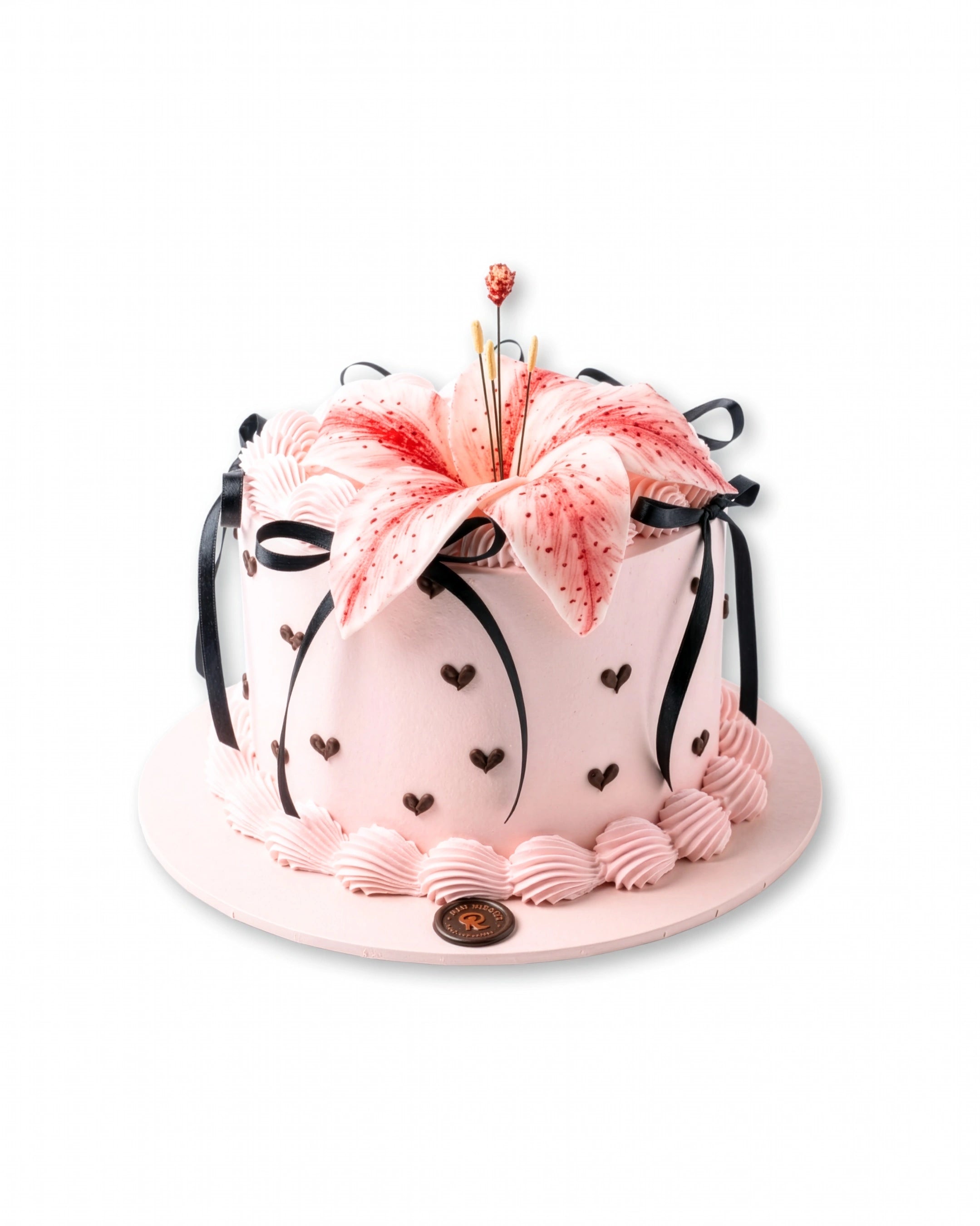 lily ribbon cake kids theme cake in Dubai