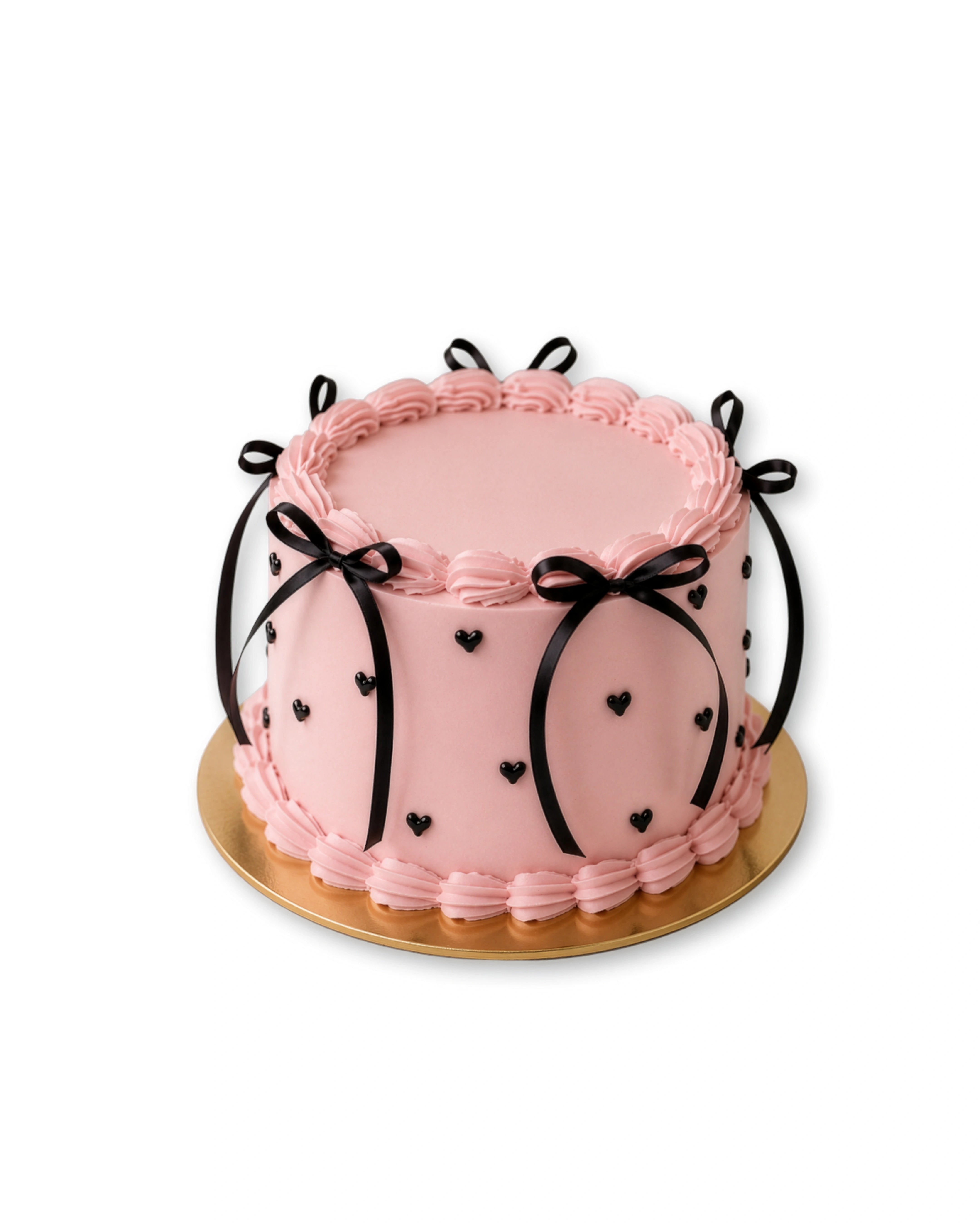 pink ribbon vintage cake in Dubai