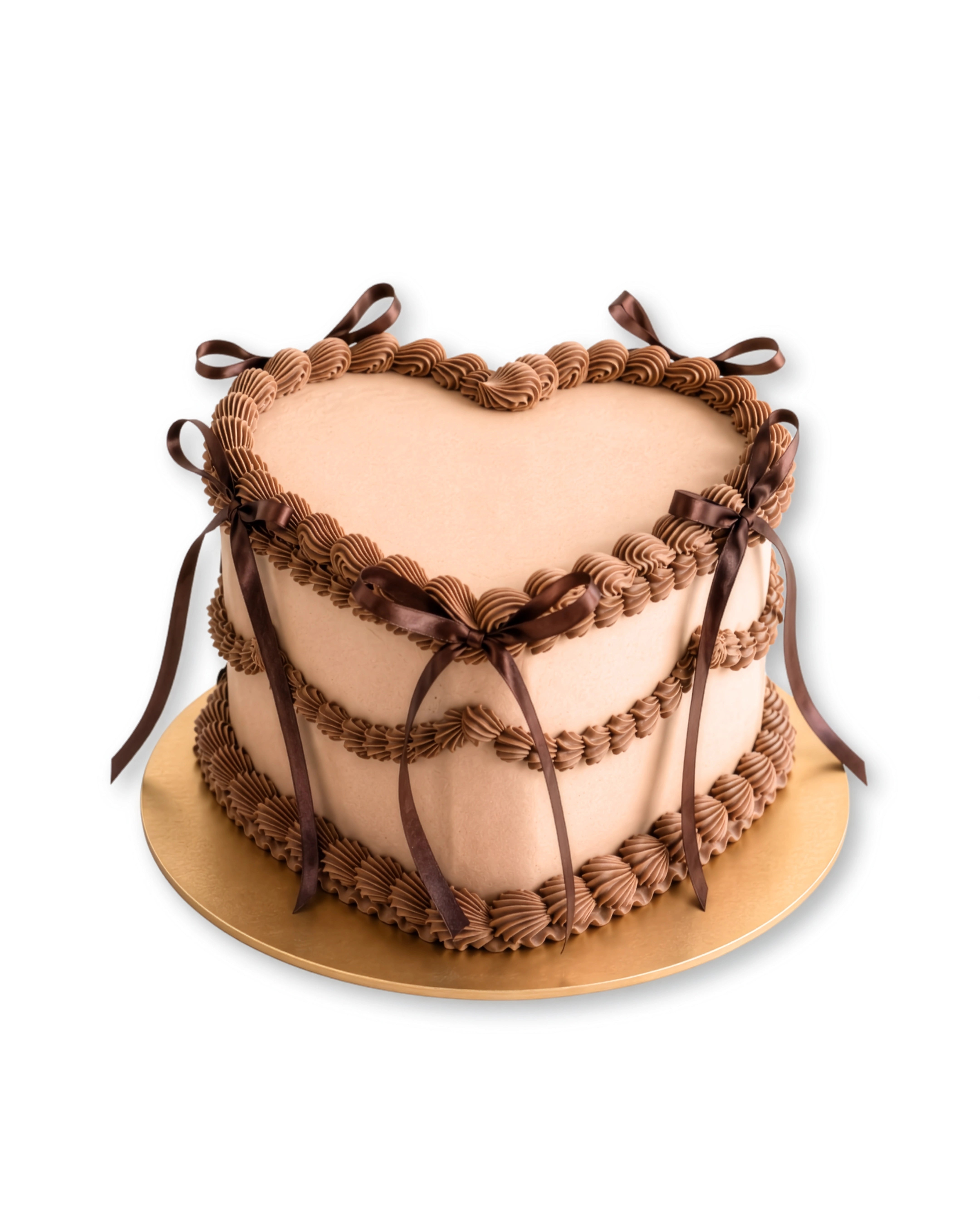 ribbon heart cake in dubai