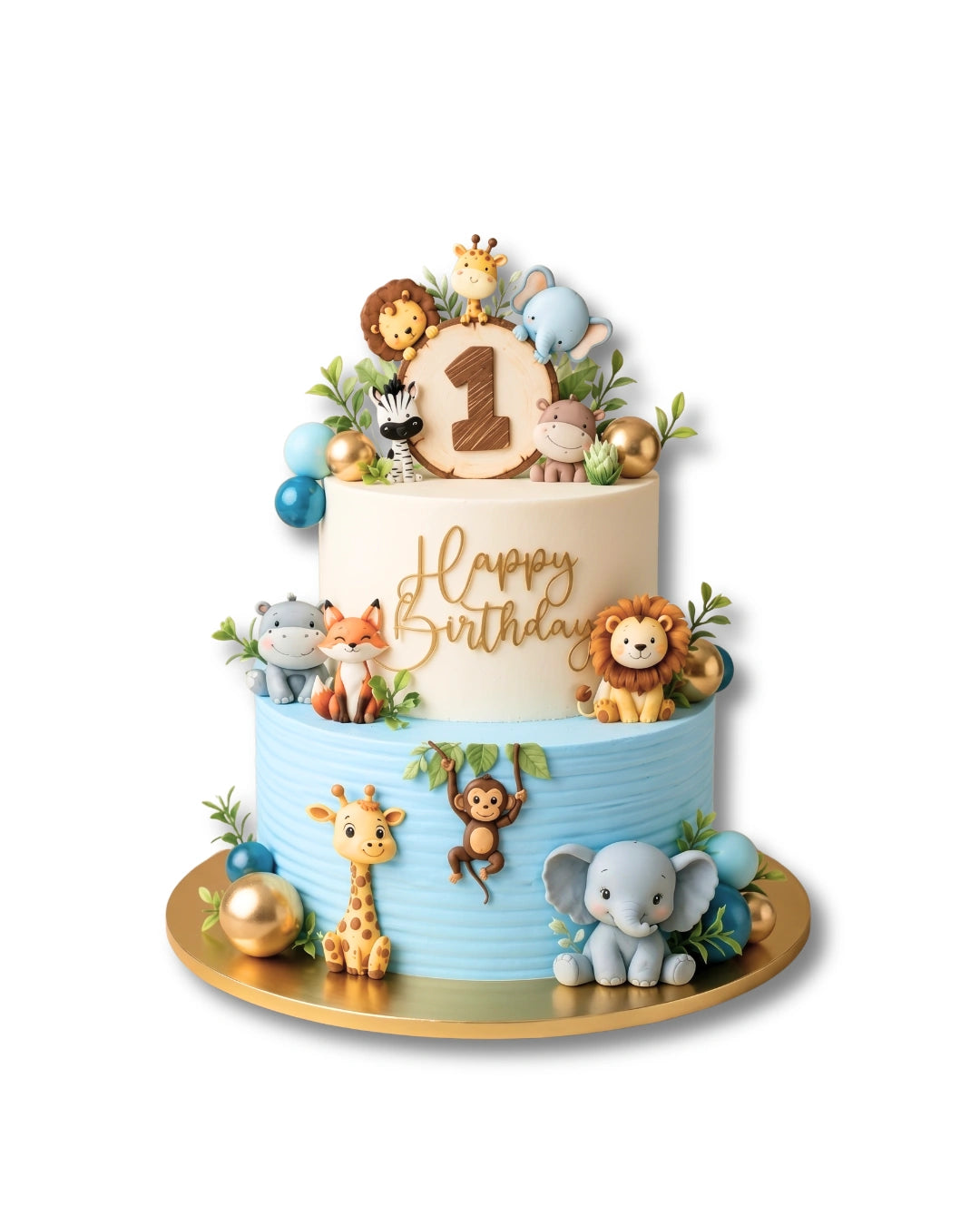 safari first birthday cake theme cake fast delivery in dubai
